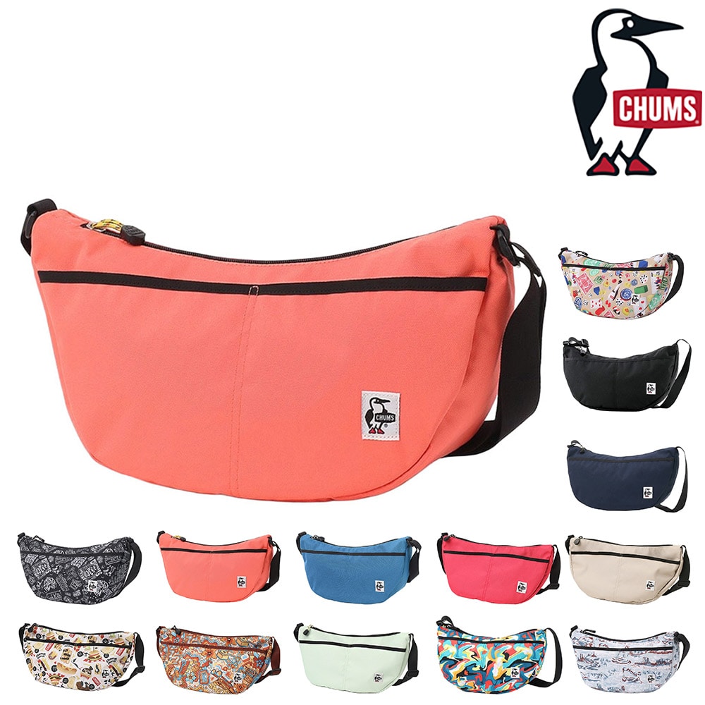 チャムス バッグ ショルダーバッグ 三日月 斜めがけバッグ CHUMS リサイクルスモールバナナショルダー 7L B5 CH60-3527 CH60-3962 メンズ レディース キッズ 送料無料 誕生日プレゼント ギフト ラッピング無料 【正規代理店】 6.コーラルオレンジ -603962d029