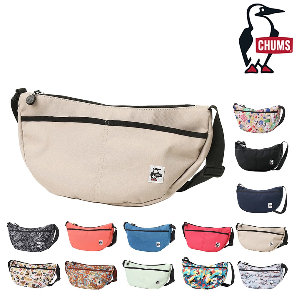 チャムス バッグ ショルダーバッグ 三日月 斜めがけバッグ CHUMS リサイクルスモールバナナショルダー 7L B5 CH60-3527 CH60-3962 メンズ レディース キッズ 送料無料 誕生日プレゼント ギフト ラッピング無料 【正規代理店】 3.グレージュ -603962g057