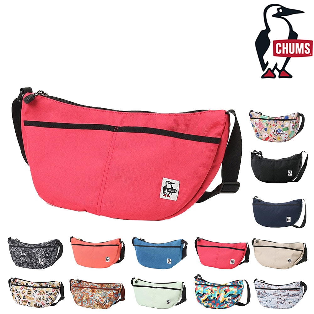 チャムス バッグ ショルダーバッグ 三日月 斜めがけバッグ CHUMS リサイクルスモールバナナショルダー 7L B5 CH60-3527 CH60-3962 メンズ レディース キッズ 送料無料 誕生日プレゼント ギフト ラッピング無料 【正規代理店】 4.ピンク -603962r018