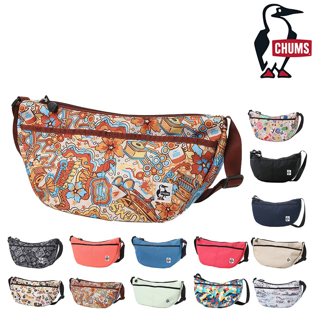 チャムス バッグ ショルダーバッグ 三日月 斜めがけバッグ CHUMS リサイクルスモールバナナショルダー 7L B5 CH60-3527 CH60-3962 メンズ レディース キッズ 送料無料 誕生日プレゼント ギフト ラッピング無料 【正規代理店】 12.ヒッピートリップ -603962z350