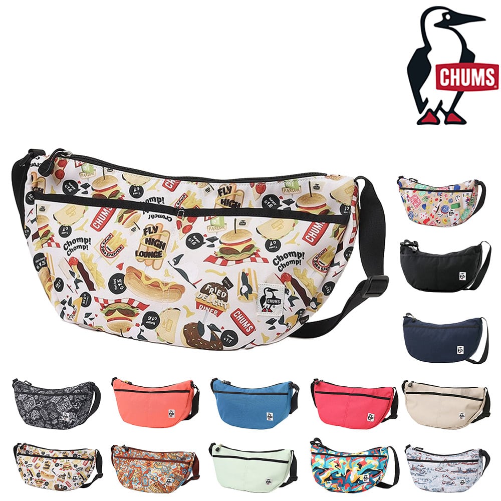 チャムス バッグ ショルダーバッグ 三日月 斜めがけバッグ CHUMS リサイクルスモールバナナショルダー 7L B5 CH60-3527 CH60-3962 メンズ レディース キッズ 送料無料 誕生日プレゼント ギフト ラッピング無料 【正規代理店】 13.ファストフード -603962z351