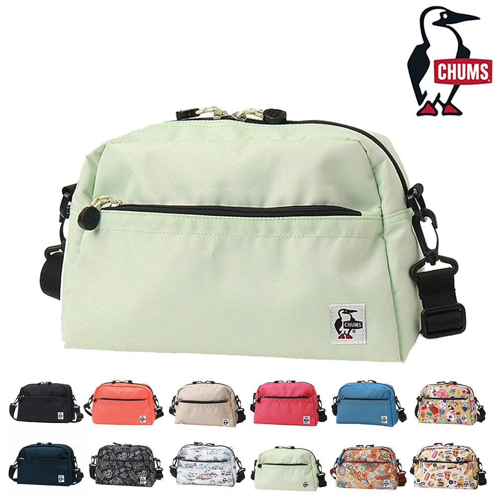 チャムス バッグ ショルダーバッグ ポーチ CHUMS リサイクル スモールトラペゾイドショルダー 6L B5サイズ CH60-3963 メンズ レディース キッズ 送料無料 誕生日プレゼント ギフト ラッピング無料 【正規代理店】 10.パステルグリーン -603963m091