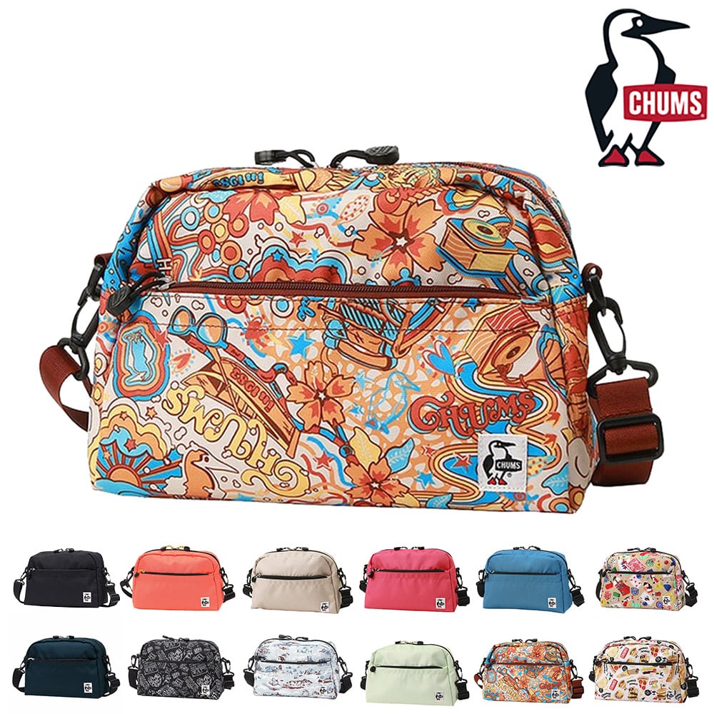 チャムス バッグ ショルダーバッグ ポーチ CHUMS リサイクル スモールトラペゾイドショルダー 6L B5サイズ CH60-3963 メンズ レディース キッズ 送料無料 誕生日プレゼント ギフト ラッピング無料 【正規代理店】 11.ヒッピートリップ -603963z350