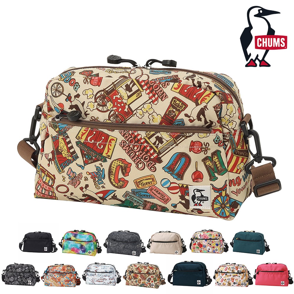 チャムス バッグ ショルダーバッグ ポーチ CHUMS リサイクル スモールトラペゾイドショルダー 6L B5サイズ CH60-3963 メンズ レディース キッズ ポイント10倍 送料無料 誕生日プレゼント ギフト ラッピング無料 正規代理店 8.サーカス -603963z402