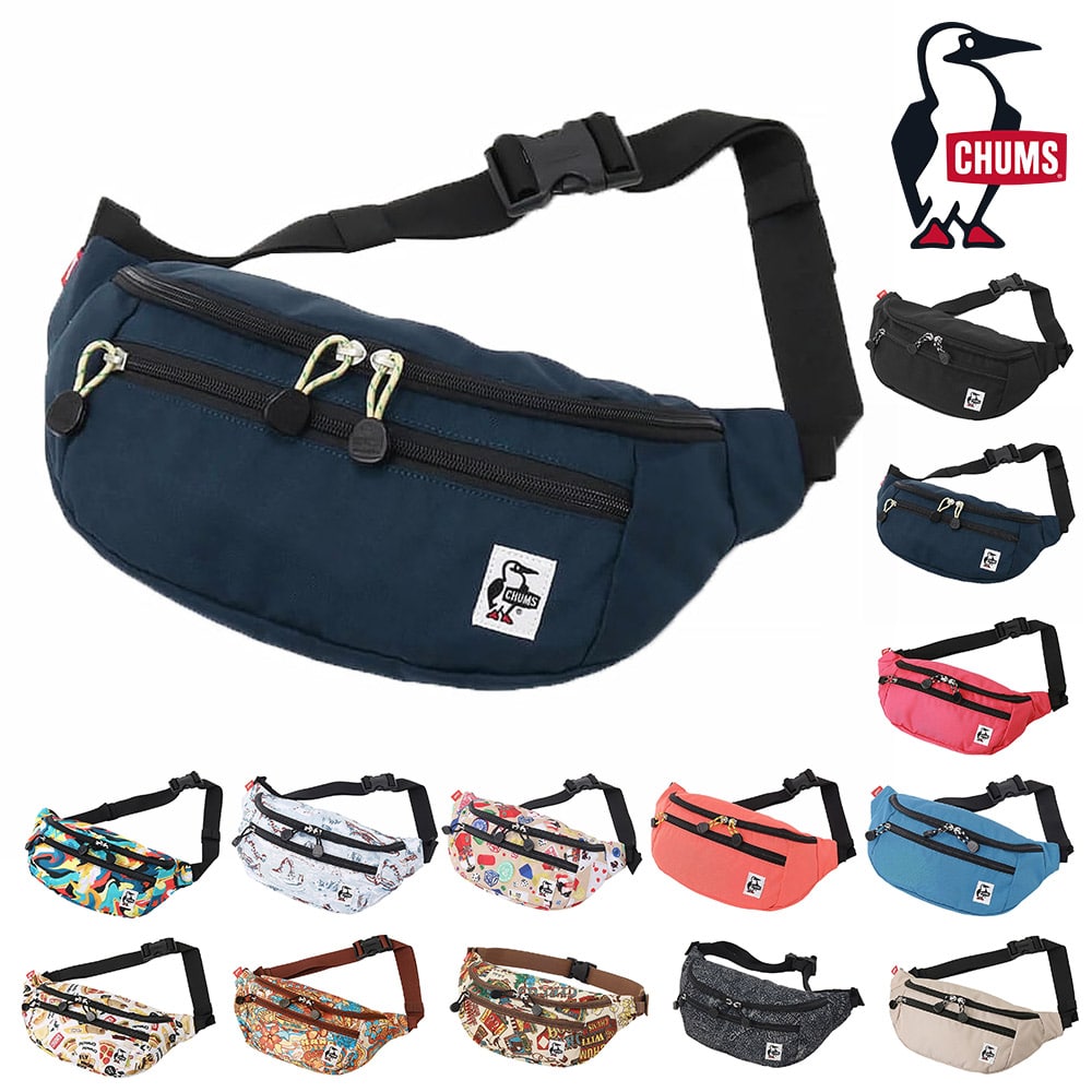 チャムス バッグ ウエストバッグ ボディバッグ ショルダー CHUMS リサイクルスモールウエストポーチ CH60-3529 CH60-3964 メンズ レディース キッズ ポイント10倍 送料無料 プレゼント ギフト ラッピング無料 正規代理店 2.ネイビー -603964n001