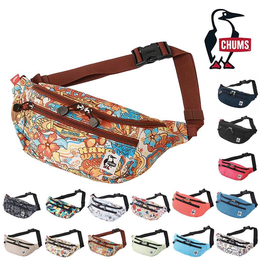 チャムス バッグ ウエストバッグ ボディバッグ ショルダー ヒップバッグ CHUMS リサイクルスモールウエストポーチ CH60-3529 CH60-3964 メンズ レディース キッズ 送料無料 誕生日プレゼント ギフト ラッピング無料 【正規代理店】 14.ヒッピートリップ -603964z350