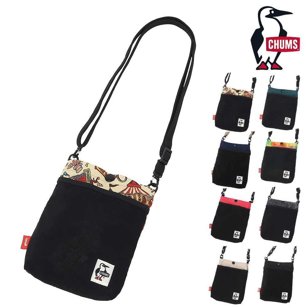 チャムス バッグ ショルダーバッグ ショルダーポーチ ミニ CHUMS リサイクルメッシュポケットショルダーバッグ 1L CH60-3965 メンズ レディース キッズ P10倍 誕生日プレゼント ギフト ラッピング無料 正規代理店 8.サーカス -603965z402
