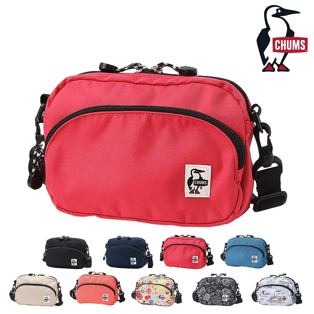 チャムス バッグ ショルダーバッグ ミニ ポーチ 斜めがけ CHUMS リサイクルショルダーポーチ 3L B6サイズ CH60-3966 メンズ レディース キッズ 送料無料 誕生日プレゼント ギフト ラッピング無料 【正規代理店】 4.ピンク -603966r018
