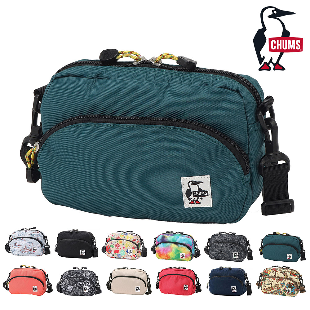 チャムス バッグ ショルダーバッグ ミニ ポーチ 斜めがけ CHUMS リサイクルショルダーポーチ 3L B6サイズ CH60-3966 メンズ レディース キッズ ポイント10倍 誕生日プレゼント ギフト ラッピング無料 正規代理店 5.ディープティール -603966t035
