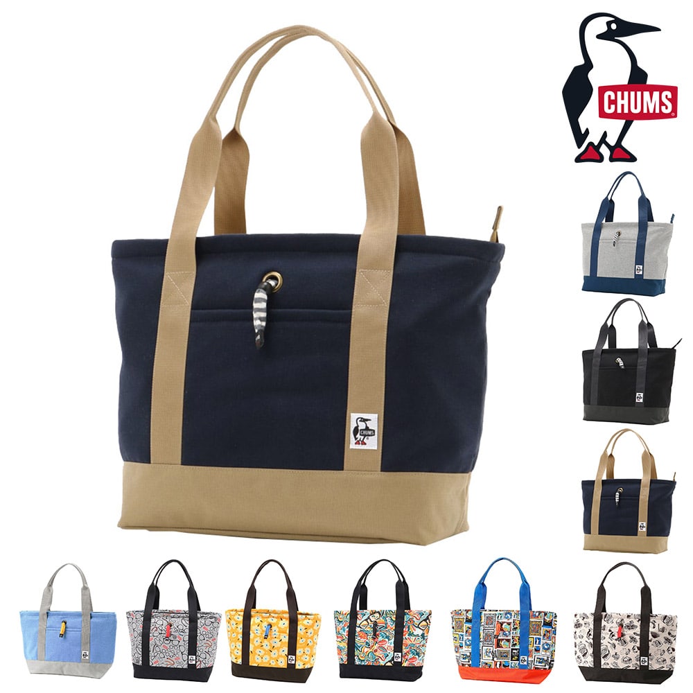 チャムス バッグ トートバッグ マザーズバッグ 肩かけバッグ CHUMS トートバッグスウェットナイロン 15L A4サイズ B5サイズ CH60-3618 CH60-3974 メンズ レディース 送料無料 誕生日プレゼント ギフト ラッピング無料 【正規代理店】 3.ネイビーxベージュ -603974n016