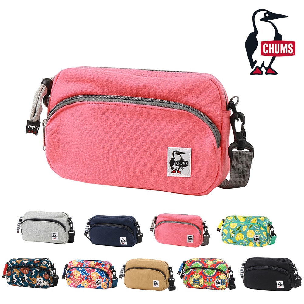 チャムス ショルダーバッグ ポーチ ショルダー ショルダーポーチスウェット 2.5L CH60-3979 メンズ レディース キッズ プレゼント 4.コーラル -603979r016