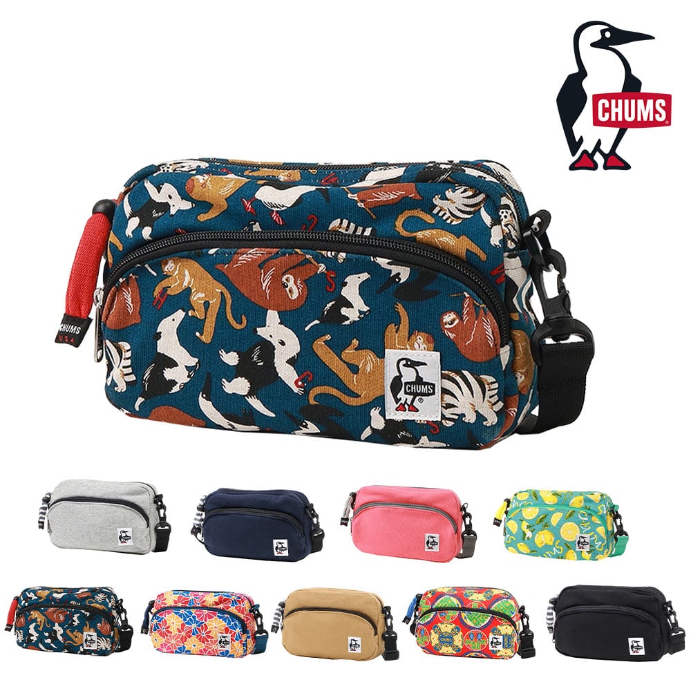 チャムス ショルダーバッグ ポーチ ショルダー ショルダーポーチスウェット 2.5L CH60-3979 メンズ レディース キッズ プレゼント 6.アニマルズ -603979z354