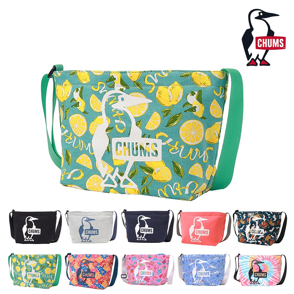 チャムス ショルダーバッグ ミニショルダー ブービープリントショルダースウェット 5L A5 CH60-3980 メンズ レディース キッズ プレゼント 5.CHUMSレモン -603980z353