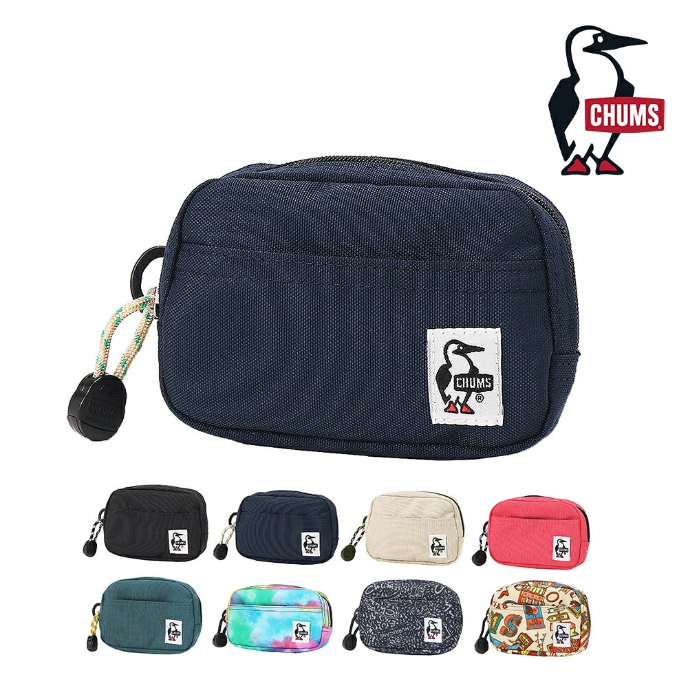 チャムス ポーチ ミニ 薄型 小物入れ CHUMS リサイクルデュアルソフトケース CH60-3987 メンズ レディース キッズ 誕生日プレゼント ギフト ラッピング無料 正規代理店 2.ネイビー -603987n001