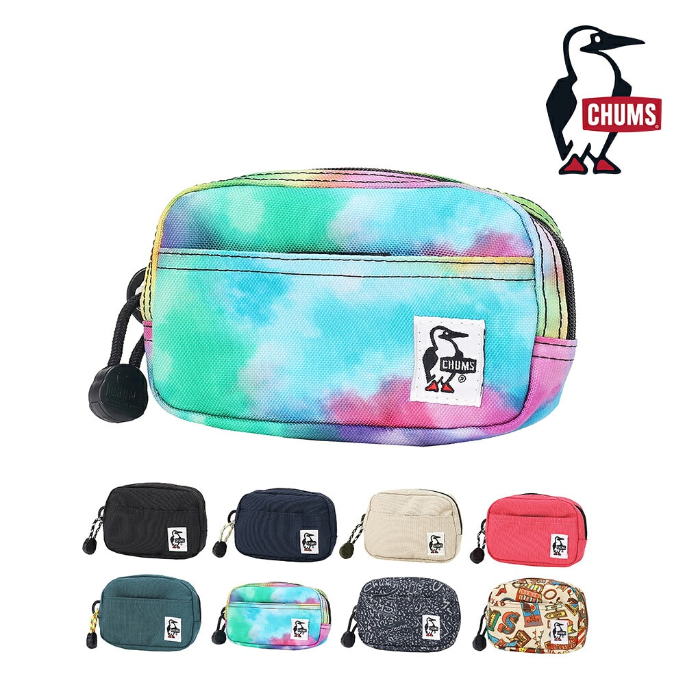 チャムス ポーチ ミニ 薄型 小物入れ CHUMS リサイクルデュアルソフトケース CH60-3987 メンズ レディース キッズ 誕生日プレゼント ギフト ラッピング無料 正規代理店 6.ウォーターカラー -603987z400