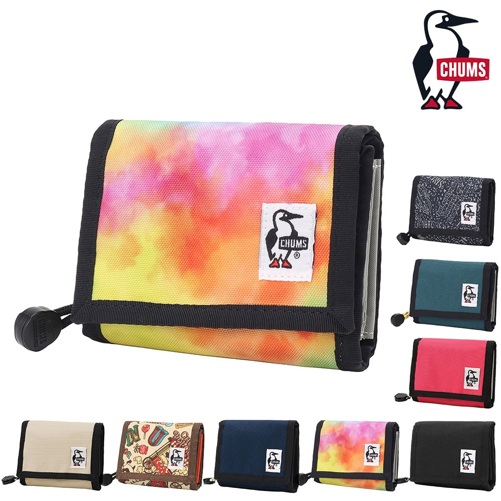 チャムス 財布 折り財布 二つ折り財布 2つ折り CHUMS リサイクルマルチウォレット CH60-3988 メンズ レディース キッズ ポイント10倍 誕生日プレゼント ギフト ラッピング無料 一粒万倍日 吉日 正規代理店 6.ウォーターカラー -603988z400