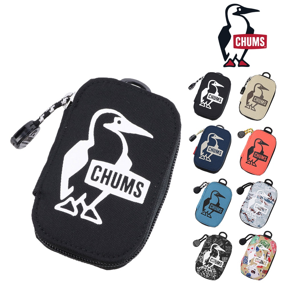 チャムス 財布 ケース キーケース スマートキー対応 鍵入れ CHUMS リサイクルオーバルキージップケース CH60-3991 メンズ レディース キッズ 送料無料 誕生日プレゼント ギフト ラッピング無料 一粒万倍日 吉日 【正規代理店】 1.ブラック -603991k001