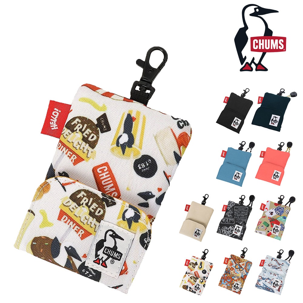 チャムス 財布 ポーチ ケース キーケース コインケース 小銭入れ 鍵入れ リール付き CHUMS リサイクルリトラクターキーホルダー CH60-3994 メンズ レディース キッズ 誕生日プレゼント ギフト ラッピング無料 一粒万倍日 吉日 【正規代理店】 10.ファストフード -603994z351
