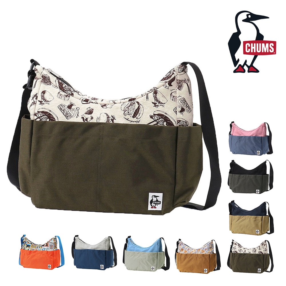 チャムス バッグ ショルダーバッグ 横型 CHUMS プレッピーショルダーバッグスウェットナイロン 10L A4サイズ CH60-4008 メンズ レディース キッズ 送料無料 誕生日プレゼント ギフト ラッピング無料 【正規代理店】 7.フードジャーニー -604008z377