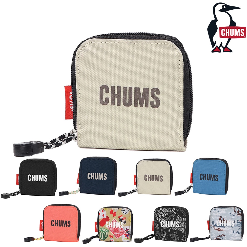 チャムス 雑貨 小物 コインケース 小銭入れ CHUMS リサイクルチャムススクエアコインケース CH60-4027 メンズ レディース キッズ ネコポス可能 誕生日プレゼント ギフト ラッピング無料 【正規代理店】 3.グレージュ -604027g057