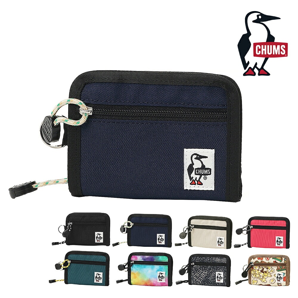 チャムス 二つ折り財布 コンパクト カード収納 パスケース 軽量 CHUMS リサイクルパスカードウォレット CH60-4065 メンズ レディース キッズ 誕生日プレゼント ギフト ラッピング無料 正規代理店 2.ネイビー -604065n001
