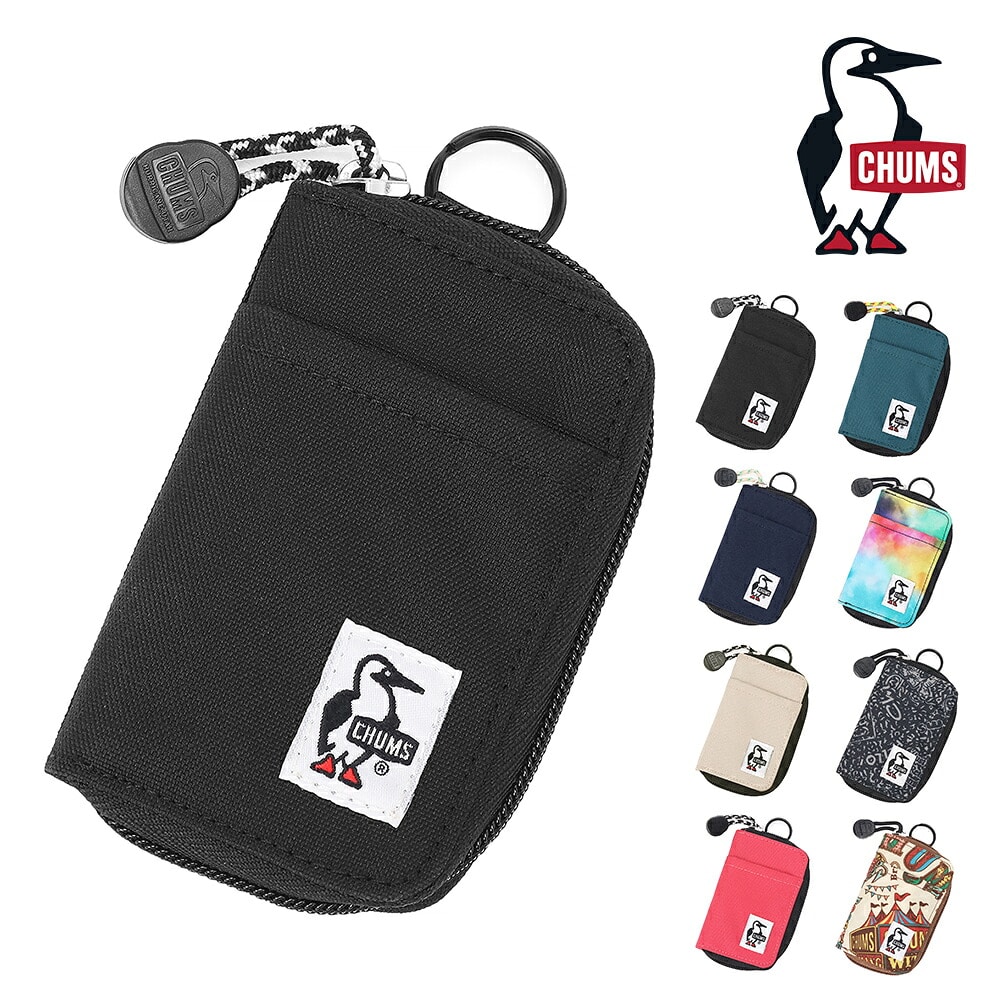チャムス キーケース スマートキー対応 コンパクト スリム CHUMS リサイクルスマートキージップケース CH60-4066 メンズ レディース キッズ 誕生日プレゼント ギフト ラッピング無料 正規代理店 1.ブラック -604066k001