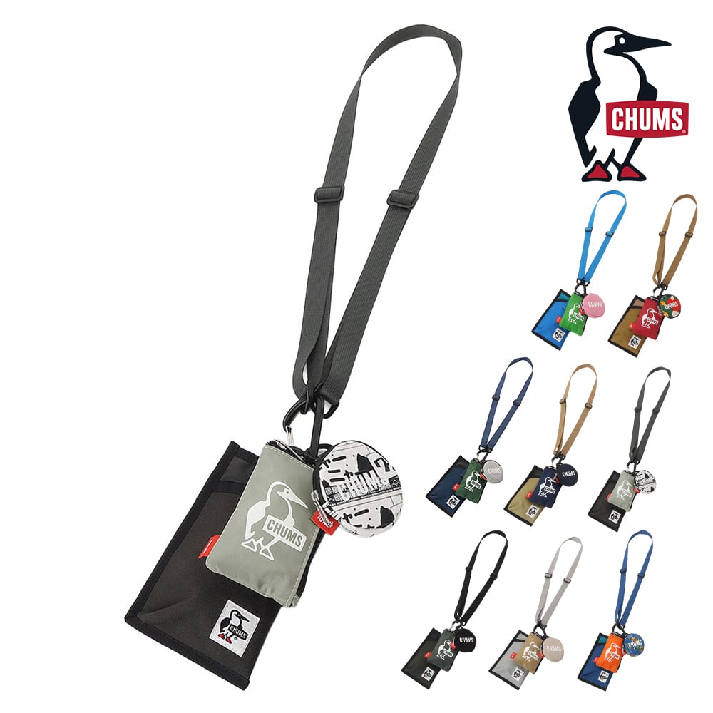 チャムス ショルダーポーチ 3個セット CHUMS スリング3ポーチスウェットナイロン CH60-4080 7.オノマトペ -604080z404