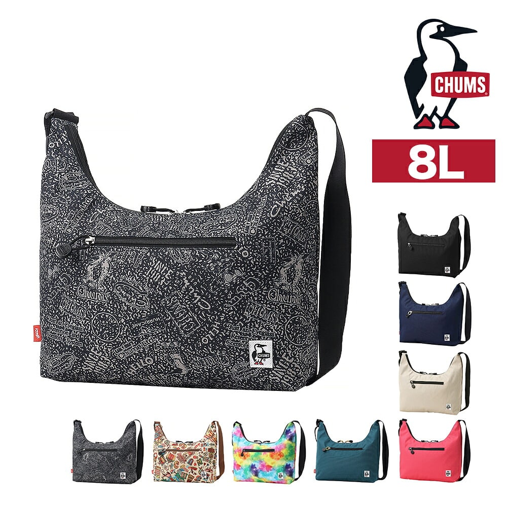 チャムス ショルダーバッグ A4対応 8L 斜め掛け 軽量 CHUMS リサイクルプレーンショルダーバッグ CH60-4093 メンズ レディース キッズ 7.アーカイブ -604093z401
