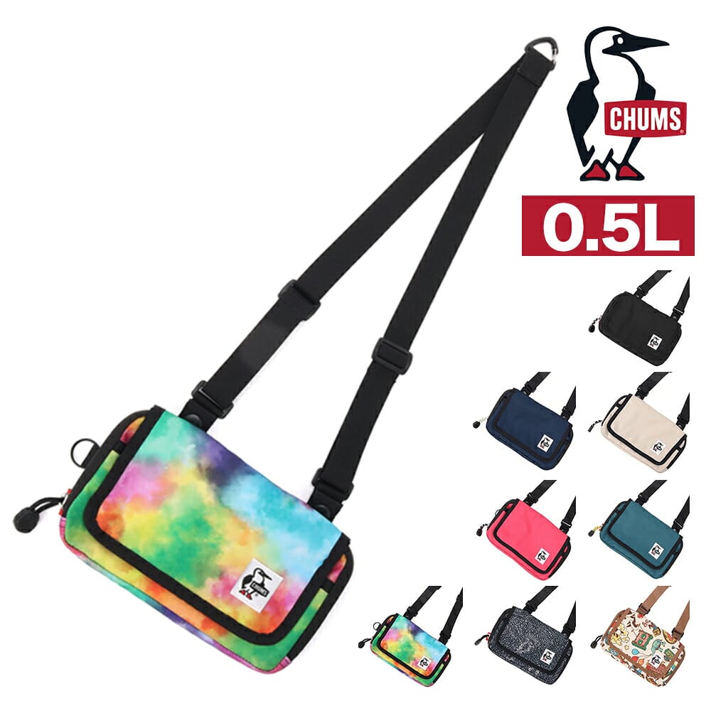 チャムス お財布ショルダー ショルダーバッグ 斜め掛け 2WAY CHUMS リサイクルウォレットショルダーポーチ CH60-4094 メンズ レディース キッズ 送料無料 誕生日プレゼント ギフト ラッピング無料 正規代理店 6.ウォーターカラー -604094z400
