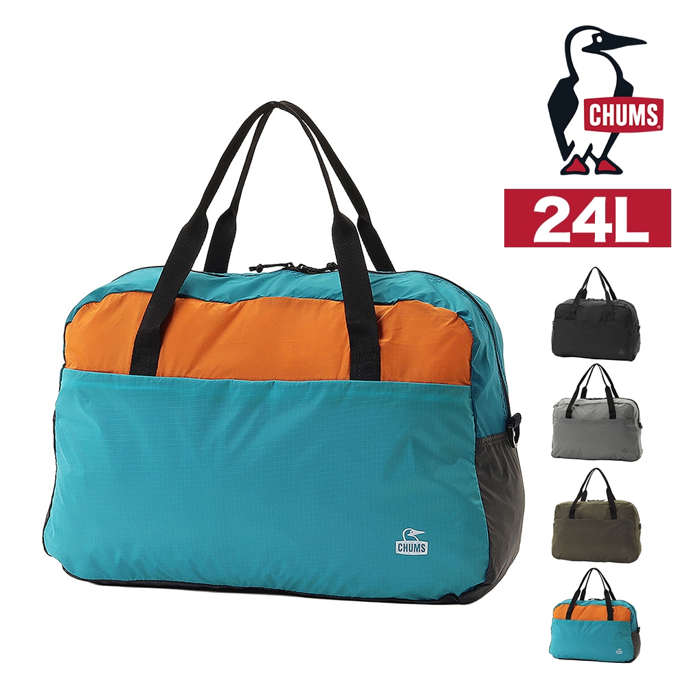 チャムス ボストンバッグ 24L CHUMS パッカブルボストンバッグ CH60-4134 4.ティールクレイジー -604134c094