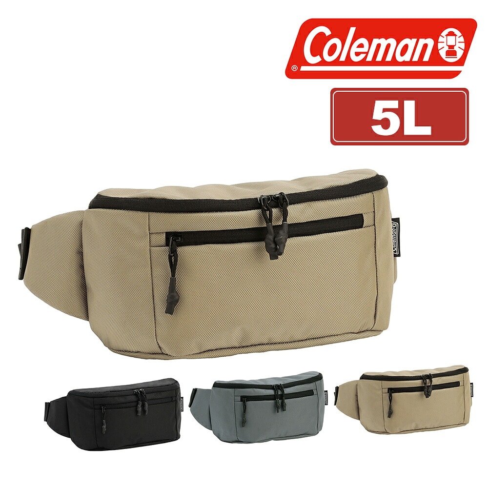 コールマン ウエストバッグ ボディバッグ ヒップバッグ 斜め掛け 2WAY 5L B6 Coleman アトラスマルチウェスト メンズ レディース キッズ 誕生日プレゼント ギフト ラッピング無料 正規代理店 3.グレージュ -2234423