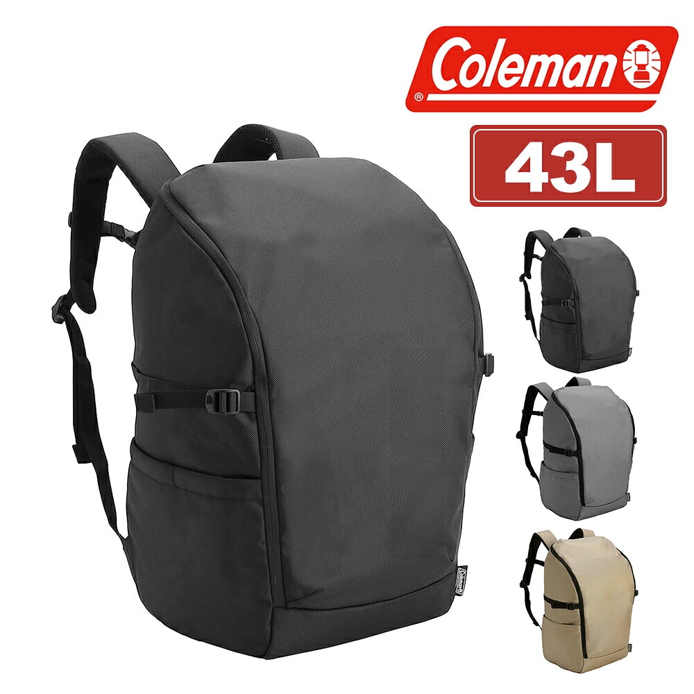 コールマン リュック バックパック A4 B4 A3 43L PC収納 大容量 Coleman アトラス43 メンズ レディース キッズ 1.ブラック -2234485
