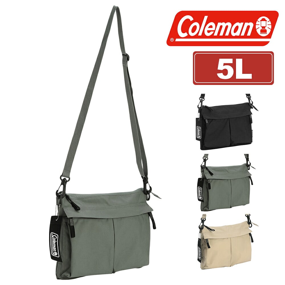 コールマン ショルダーバッグ サコッシュ 斜め掛け 5L B5 サブバッグ 軽量 Coleman ユニウォーカーサコッシュ メンズ レディース キッズ 誕生日プレゼント ギフト ラッピング無料 正規代理店 2.グレー -2234510