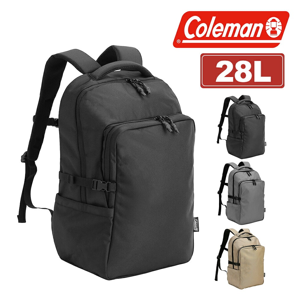 コールマン リュック バックパック A4 B4 28L PC収納 Coleman アトラス28 メンズ レディース キッズ 1.ブラック -2234513