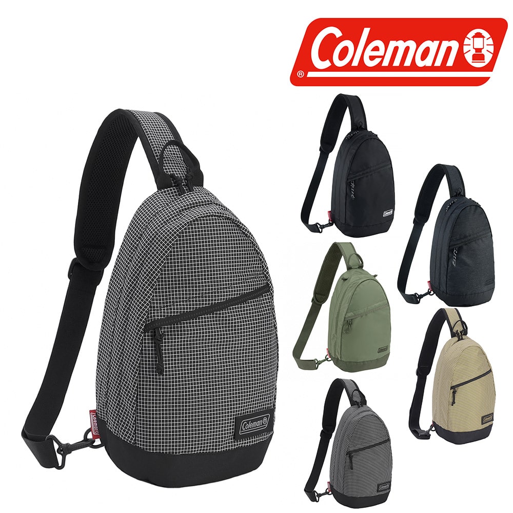 コールマン バッグ ボディバッグ ワンショルダー 縦型 Coleman ウォーカースリングバッグ 6.5L B5対応 メンズ レディース キッズ ポイント10倍 誕生日プレゼント ギフト ラッピング無料 正規代理店 4.ブラックリップ -2235110