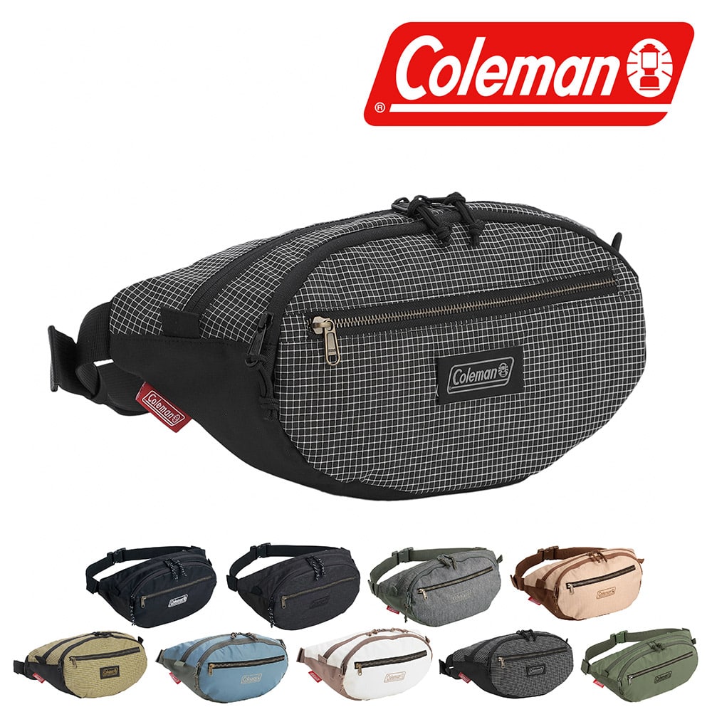 コールマン バッグ ウエストバッグ ボディバッグ ウエストポーチ ナイロン 5L A5 B6 Coleman ウォーカーウエスト5 メンズ レディース キッズ ポイント10倍 誕生日プレゼント ギフト ラッピング無料 正規代理店 8.ブラックリップ -2235111
