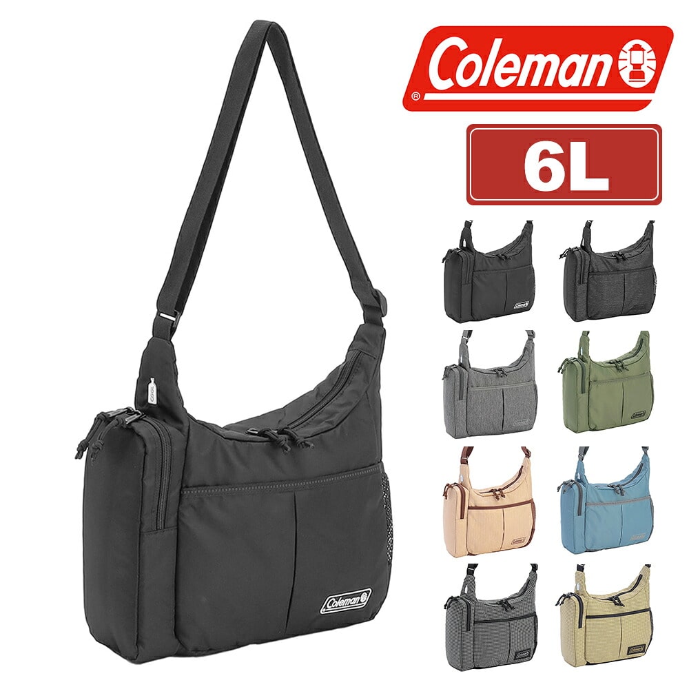 コールマン ショルダーバッグ 斜め掛け 6L A5 コンパクト 保冷ポケット Coleman ウォーカー クールショルダーSM メンズ レディース キッズ 送料無料 誕生日プレゼント ギフト ラッピング無料 正規代理店 1.ブラック -2235114