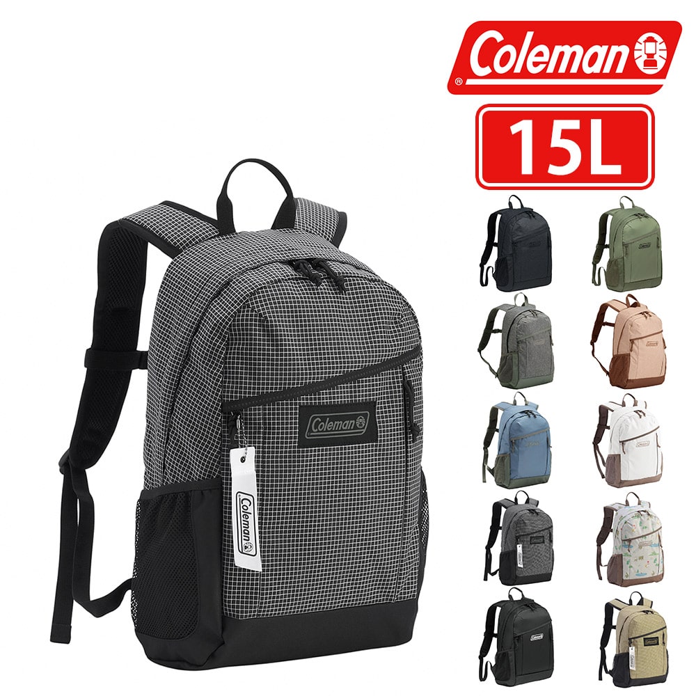コールマン バッグ リュックサック デイパック バックパック リュック Coleman ウォーカー15 B4 A4 B5 15L メンズ レディース キッズ ポイント10倍 送料無料 誕生日プレゼント ギフト ラッピング無料 正規代理店 9.ブラックリップ -2235115