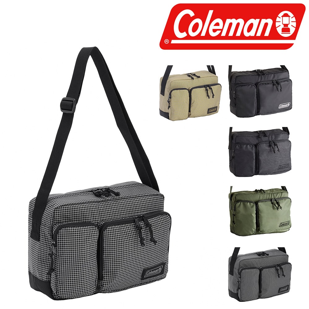 コールマン バッグ ショルダーバッグ 斜め掛け Coleman ウォーカーショルダー 8L B5 A5 B6 メンズ レディース キッズ ポイント10倍 送料無料 誕生日プレゼント ギフト ラッピング無料 正規代理店 4.ブラックリップ -2235127