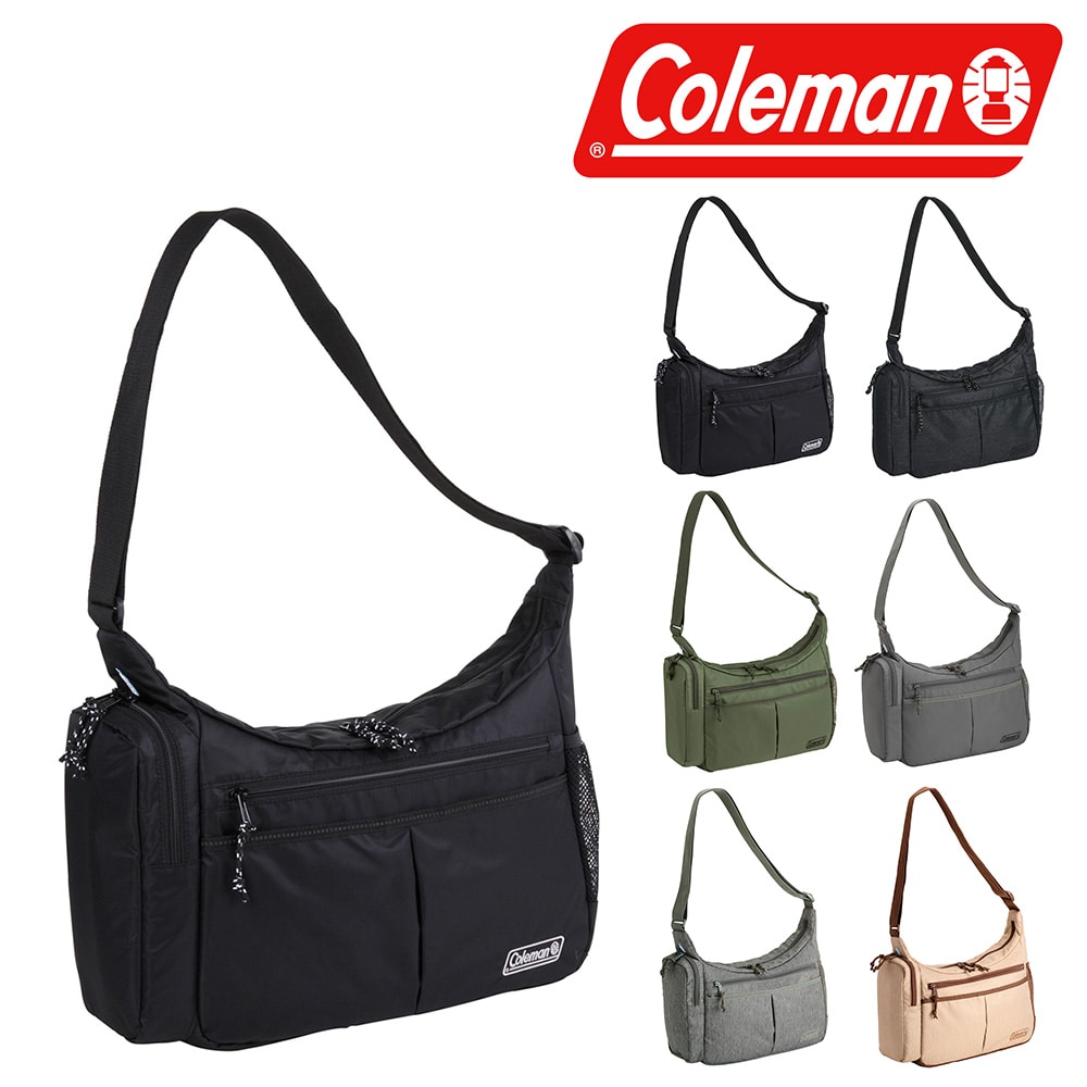 コールマン バッグ ショルダーバッグ 斜め掛けバッグ Coleman ウォーカー クールショルダー MD 8L A4 B5 メンズ レディース キッズ 誕生日プレゼント 【正規代理店】 1.ブラック -99x32902