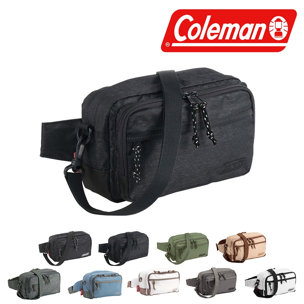 コールマン バッグ 2WAYウエストバッグ ショルダーバッグ ウエストポーチ ナイロン Coleman ウォーカーポーチ 2L B6 メンズ レディース キッズ 誕生日プレゼント ギフト 【正規代理店】 2.ブラックヘザー -99x36199