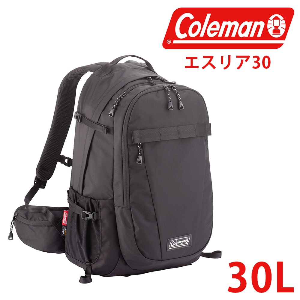 コールマン バッグ リュックサック デイパック バックパック Coleman エスリア 30 30L A3 B4 A4 メンズ レディース 誕生日プレゼント ギフト 【正規代理店】 ブラック -37669