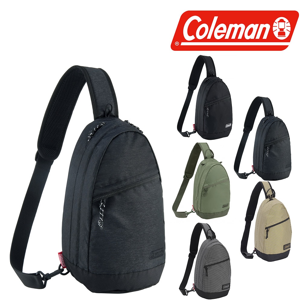コールマン バッグ ボディバッグ ワンショルダー 縦型 Coleman ウォーカースリングバッグ 6.5L B5対応 メンズ レディース キッズ ポイント10倍 誕生日プレゼント ギフト ラッピング無料 正規代理店 2.ブラックヘザー -99x37744
