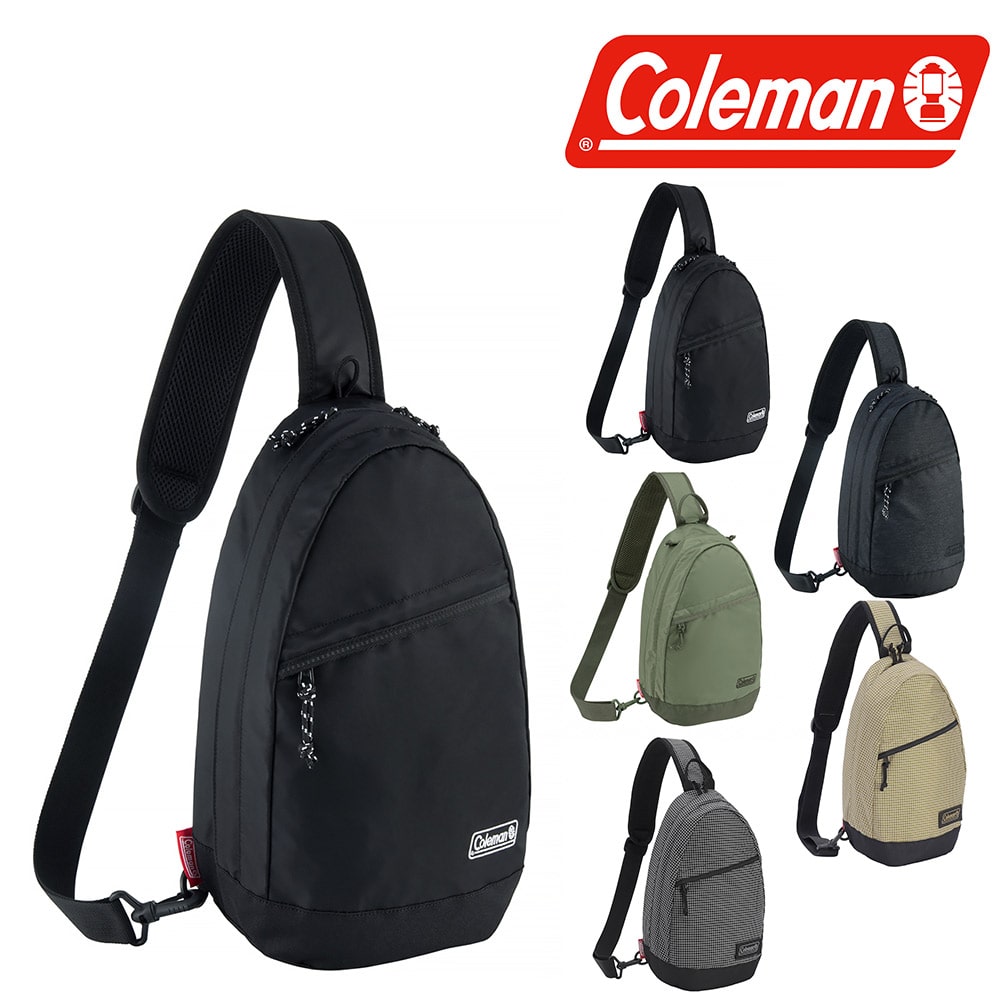 コールマン バッグ ボディバッグ ワンショルダー 縦型 Coleman ウォーカースリングバッグ 6.5L B5対応 メンズ レディース キッズ ポイント10倍 誕生日プレゼント ギフト ラッピング無料 正規代理店 1.ブラック -99x37745