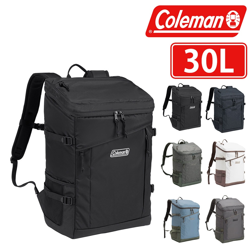 コールマン リュックサック デイパック バックパック ナイロン ウォーカースクエアバックパック 30L B4 A4 B5 メンズ レディース キッズ 誕生日プレゼント 正規代理店 1.ブラック -99x38994