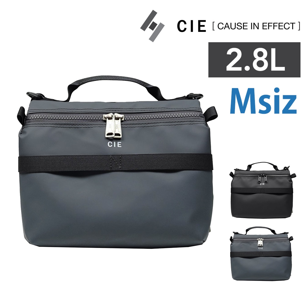 シー ショルダーバッグ サコッシュ 斜め掛け A5 2.8L ミニ 薄マチ CIE グリッド3 バタフライサコッシュM 032077 2.ネイビーグレー -75