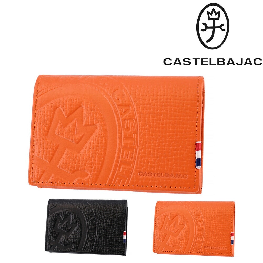 カステルバジャック CASTELBAJAC ピッコロ 名刺入れ 022613 2.オレンジ -34xorg メンズ メンズ