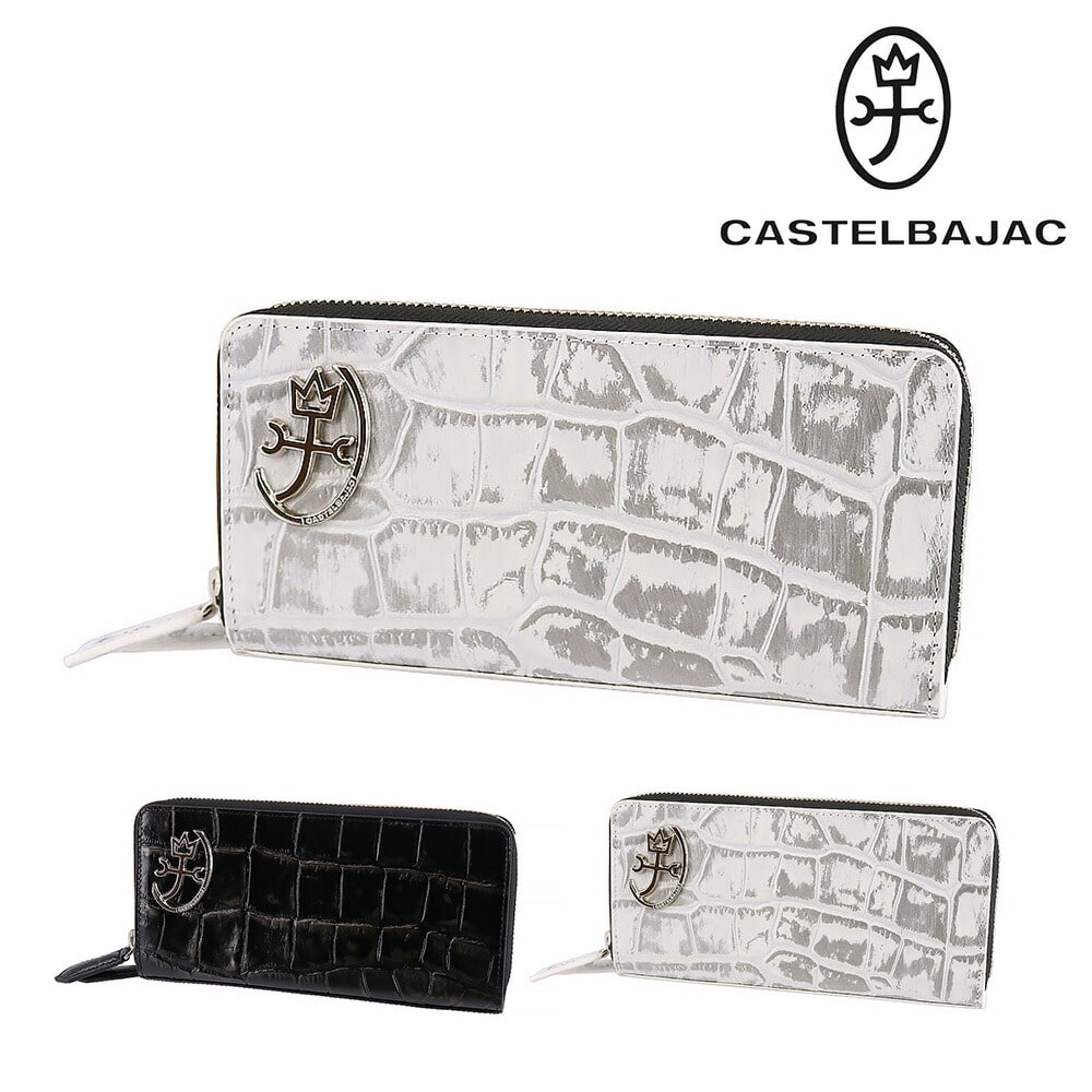 カステルバジャック CASTELBAJAC ジプス Gyps ラウンドファスナー長財布 23624 2.ホワイト -20xwht メンズ メンズ
