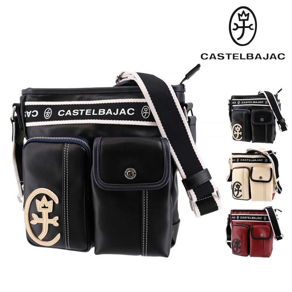 カステルバジャック CASTELBAJAC ドミネ ショルダーバッグ小 024112 1.ブラック -10xblk メンズ メンズ