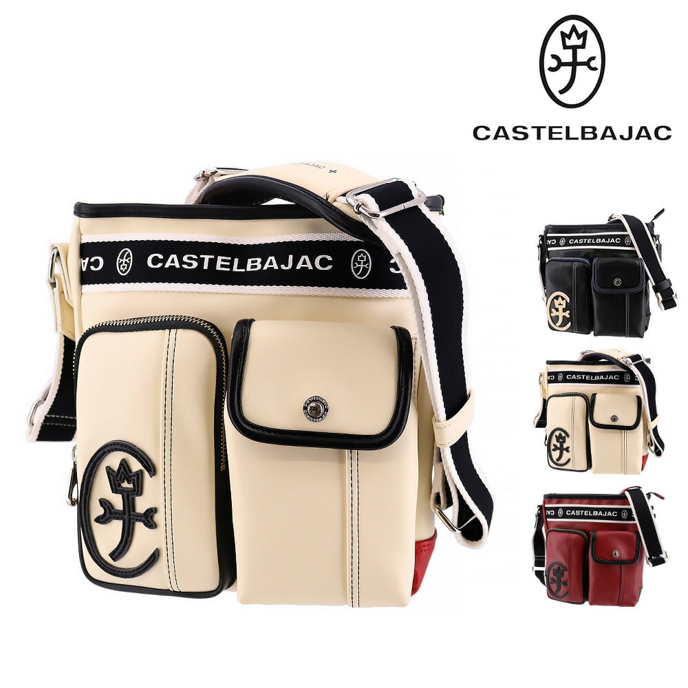 カステルバジャック CASTELBAJAC ドミネ ショルダーバッグ小 024112 2.ホワイト -20xwht メンズ メンズ